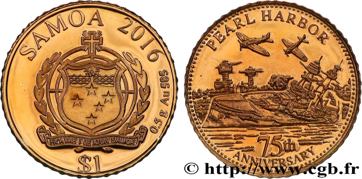 SAMOA 1 Tala Proof Pearl Harbor 2016  MS 