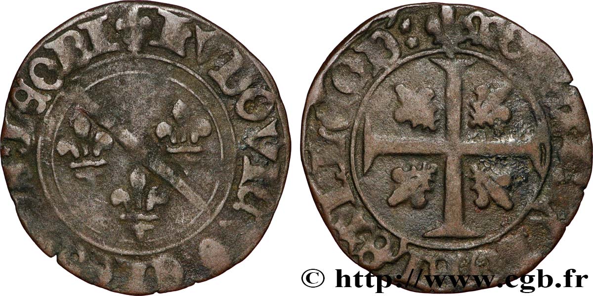 LIEGE - BISHOPRIC OF LIEGE - LOUIS OF BOURBON Brûlé n.d. Hasselt VF 