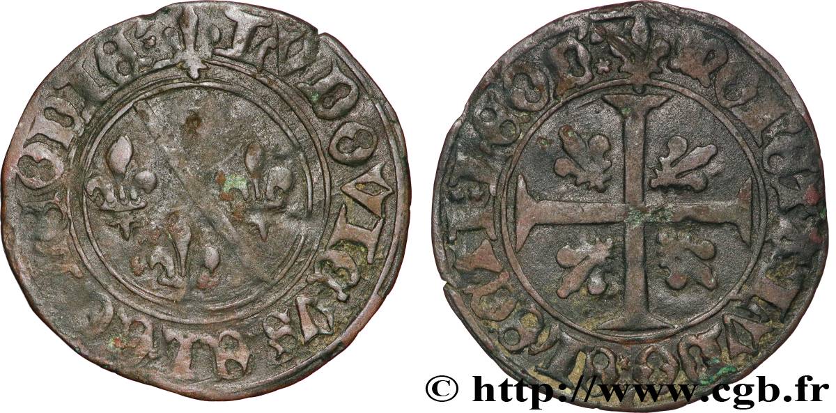 LIEGE - BISHOPRIC OF LIEGE - LOUIS OF BOURBON Brûlé n.d. Hasselt VF 