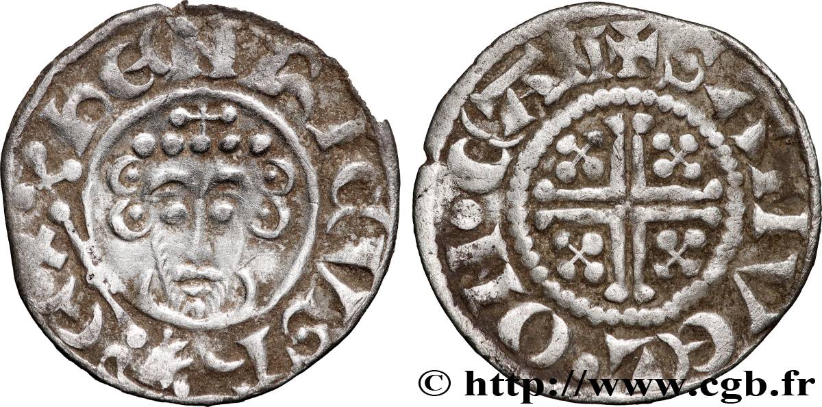 ENGLAND - KINGDOM OF ENGLAND - HENRY III PLANTAGENET Penny dit “short cross”, classe 6c n.d. Canterbury XF 