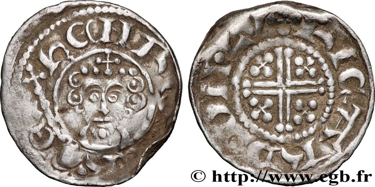 ENGLAND - HENRY II PLANTAGENET Penny dit “short cross” n.d. Londres XF 