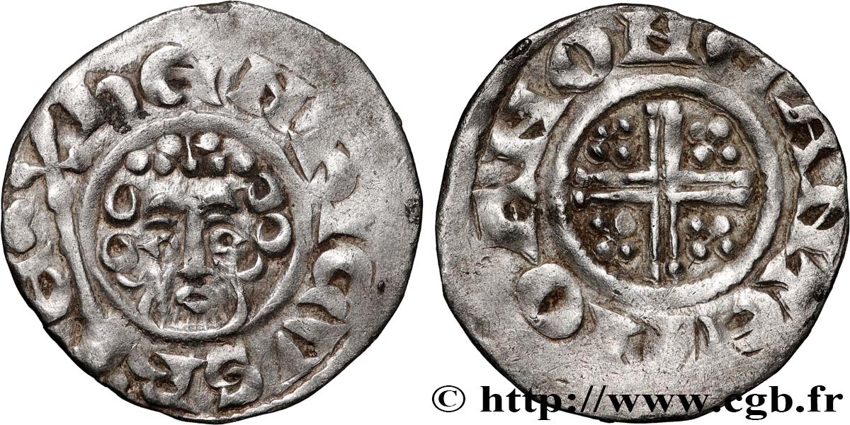 ANGLETERRE - ROYAUME D ANGLETERRE - HENRY III PLANTAGENÊT Penny dit “short cross” n.d. Canterbury MBC 