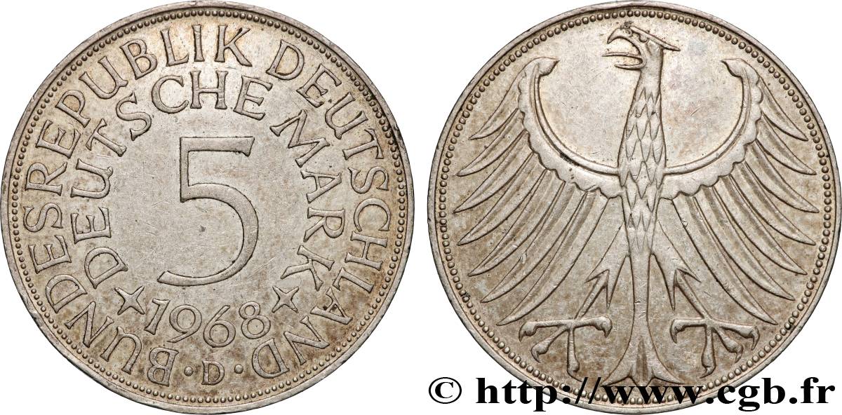 ALEMANIA 5 Mark 1968 Munich - D MBC+ 