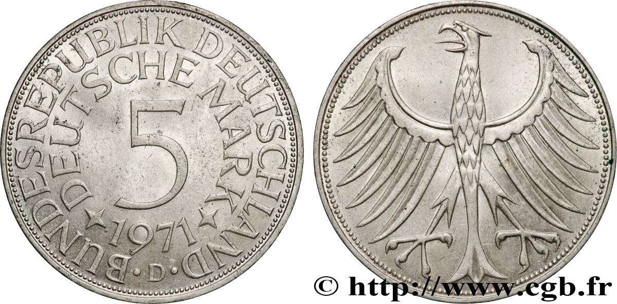 ALEMANIA 5 Mark 1971 Munich - D EBC 