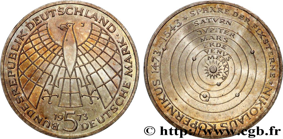 GERMANY 5 Mark Nicolas Copernic 1973 Hambourg AU 