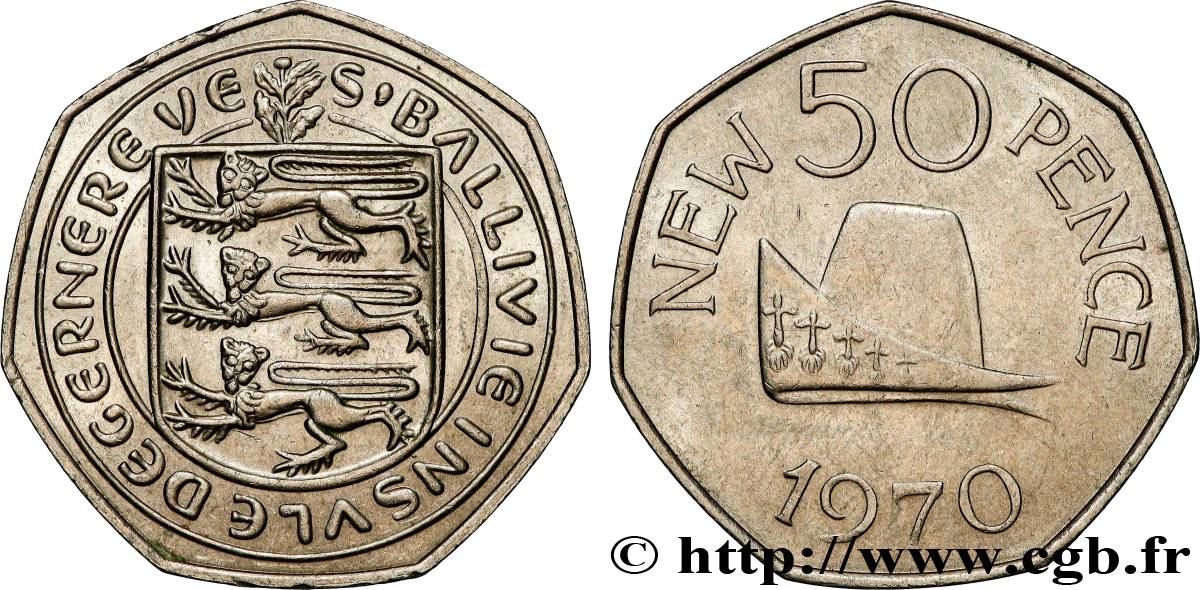 GUERNSEY 50 New Pence 1970  SC 