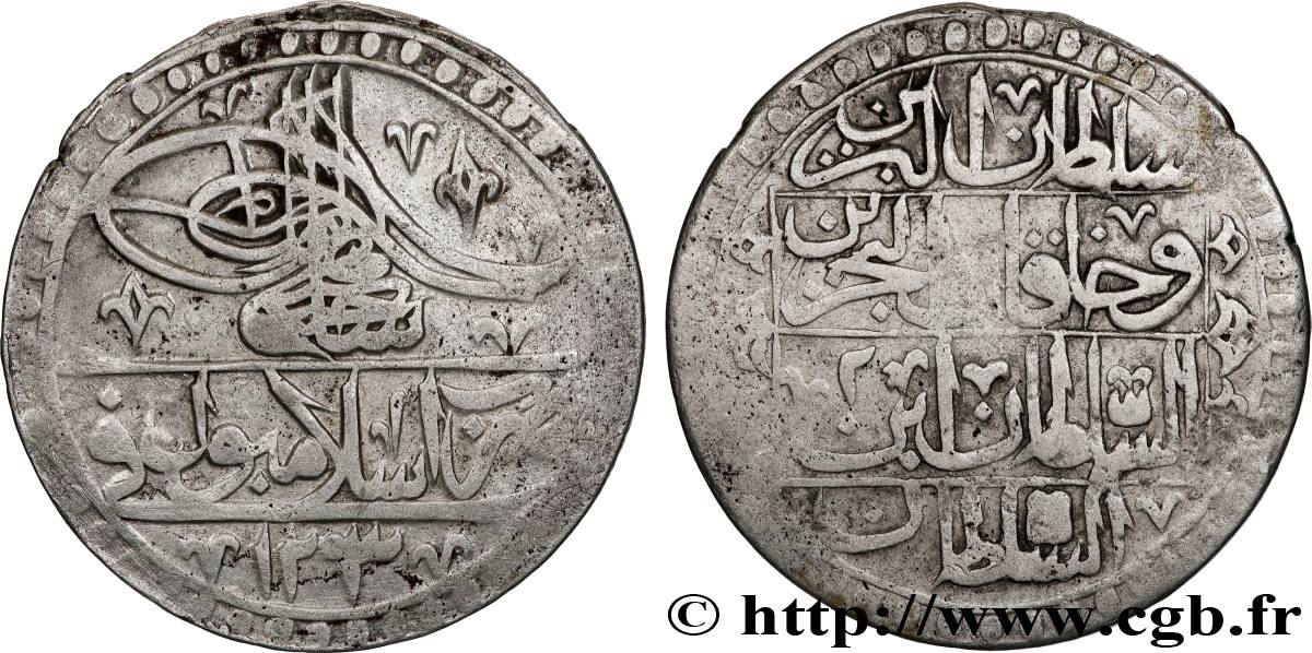 TURKEY 1 Yuzluk Selim III AH 1203 an 6 1794 Istanbul VF 