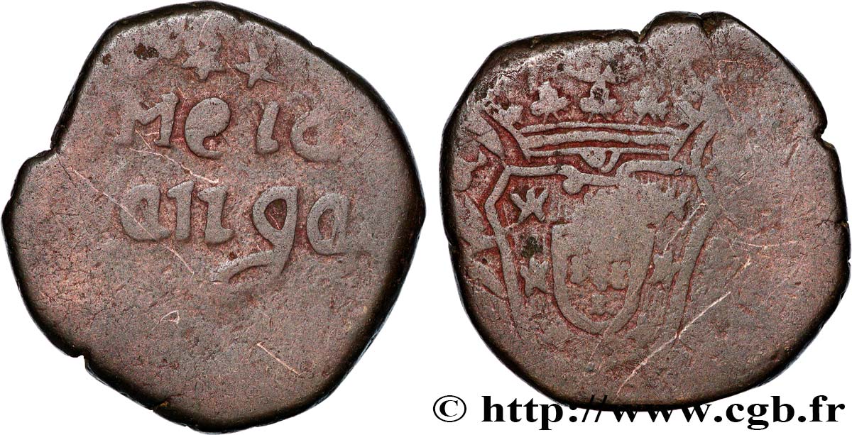 PORTUGUESE INDIA 1/2 Tanga Marie I n.d. Goa VF 