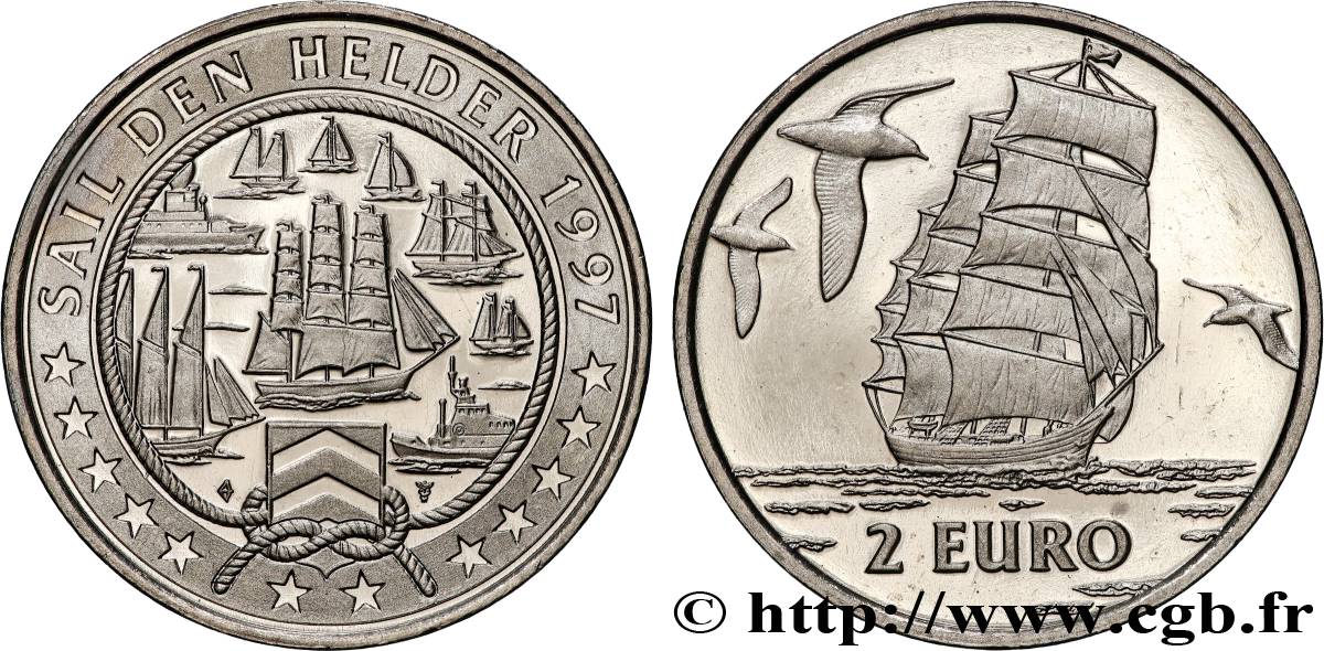 PAYS-BAS 2 Euro Proof Sail den Helder 1997  SPL 