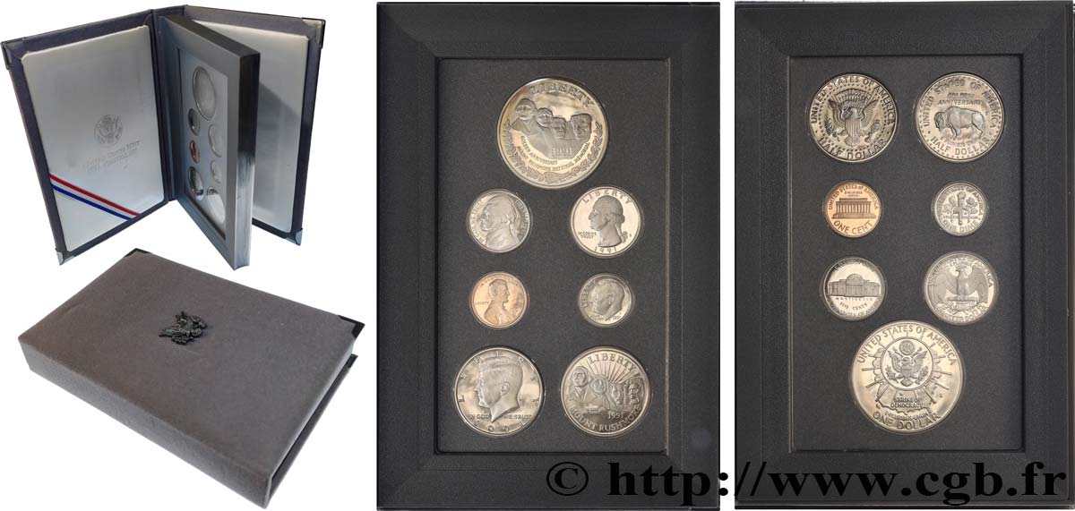 ÉTATS-UNIS D AMÉRIQUE Série prestige Proof 1991 Philadelphie BE 