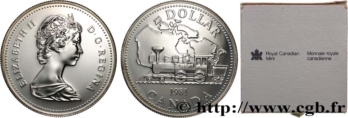 CANADA 1 Dollar Proof Transcontinental 1981  MS 