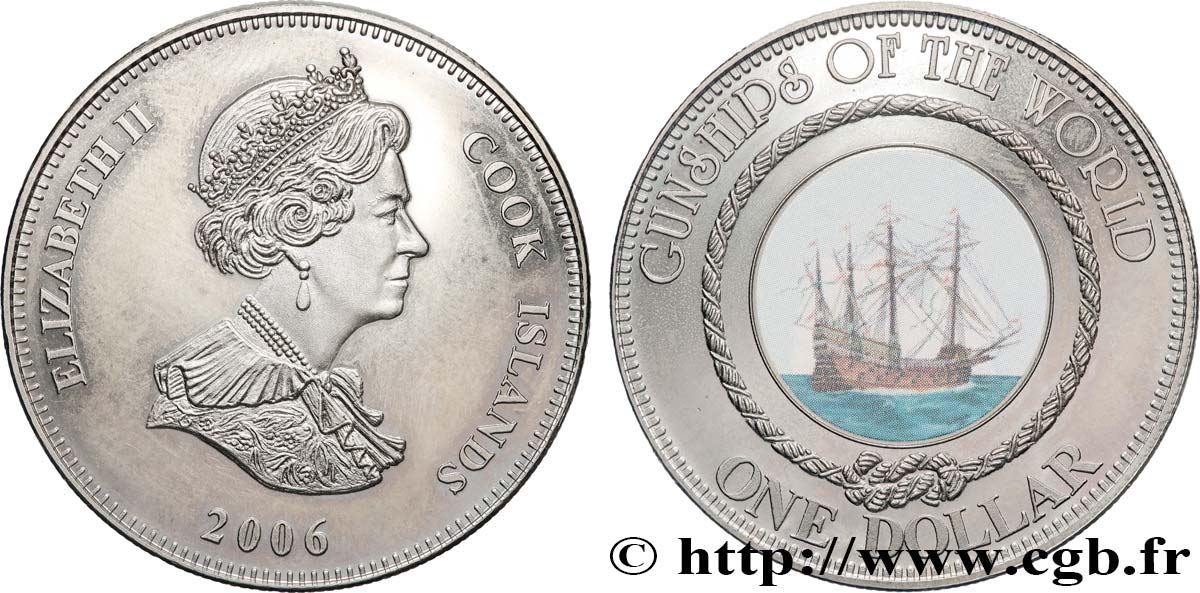 COOK INSELN 1 Dollar Ark royal 2006  fST 