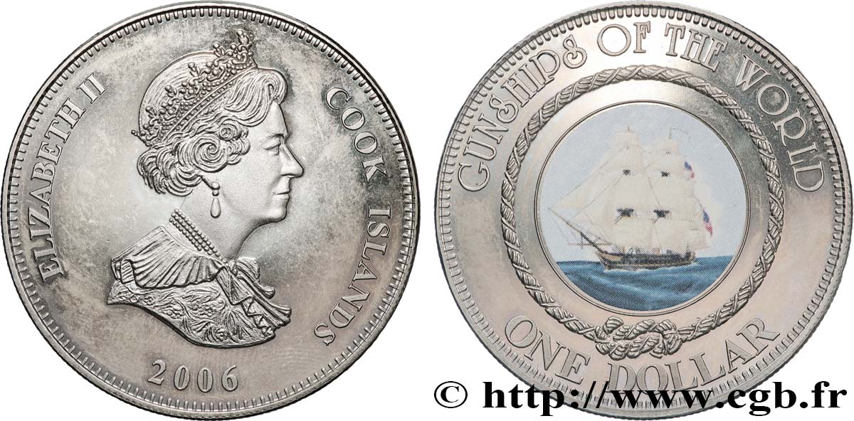 ÎLES COOK  1 Dollar Chesapeake 2006  SPL 