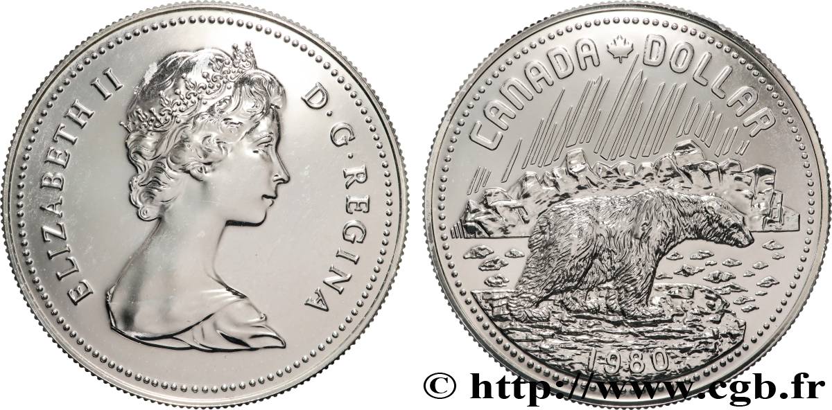 CANADA 1 Dollar Ours 1980  MS 