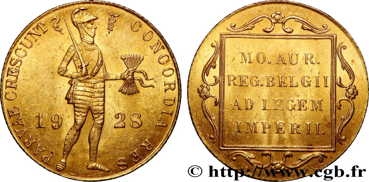 NETHERLANDS 1 Ducat au chevalier 1928 Utrecht MS 