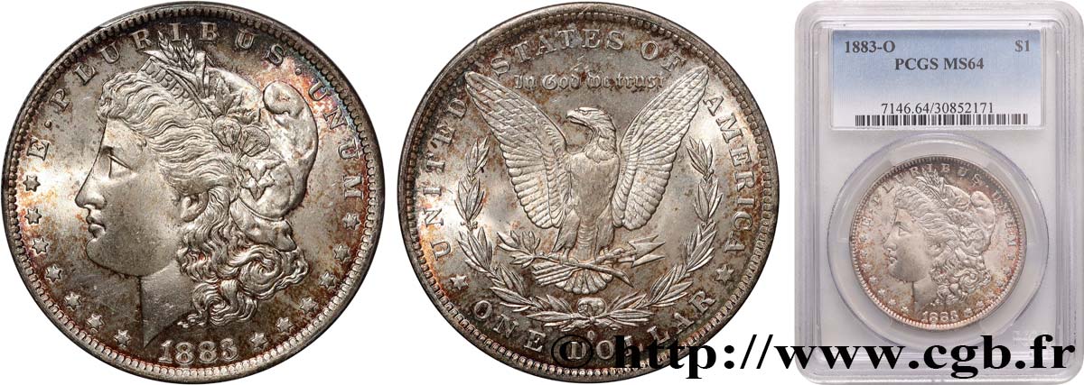 ÉTATS-UNIS D AMÉRIQUE 1 Dollar Morgan 1883 Nouvelle-Orléans SPL64 PCGS