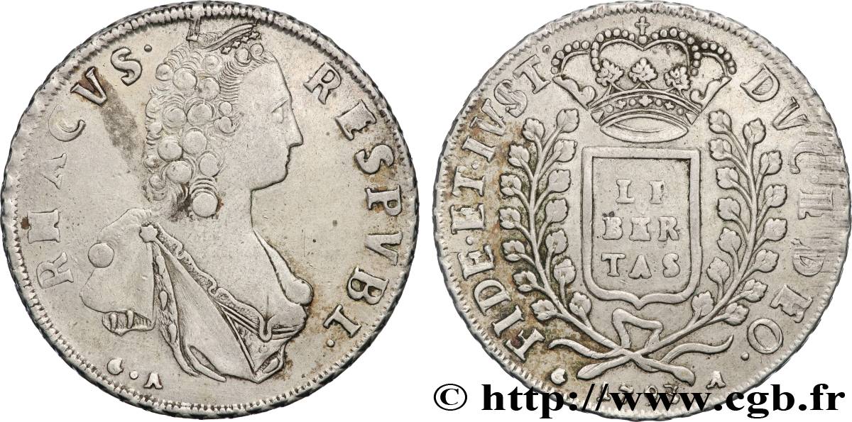 DALMATIEN - REPUBLIK RAGUSA 2 Ducats 1793 Dubrovnik SS 