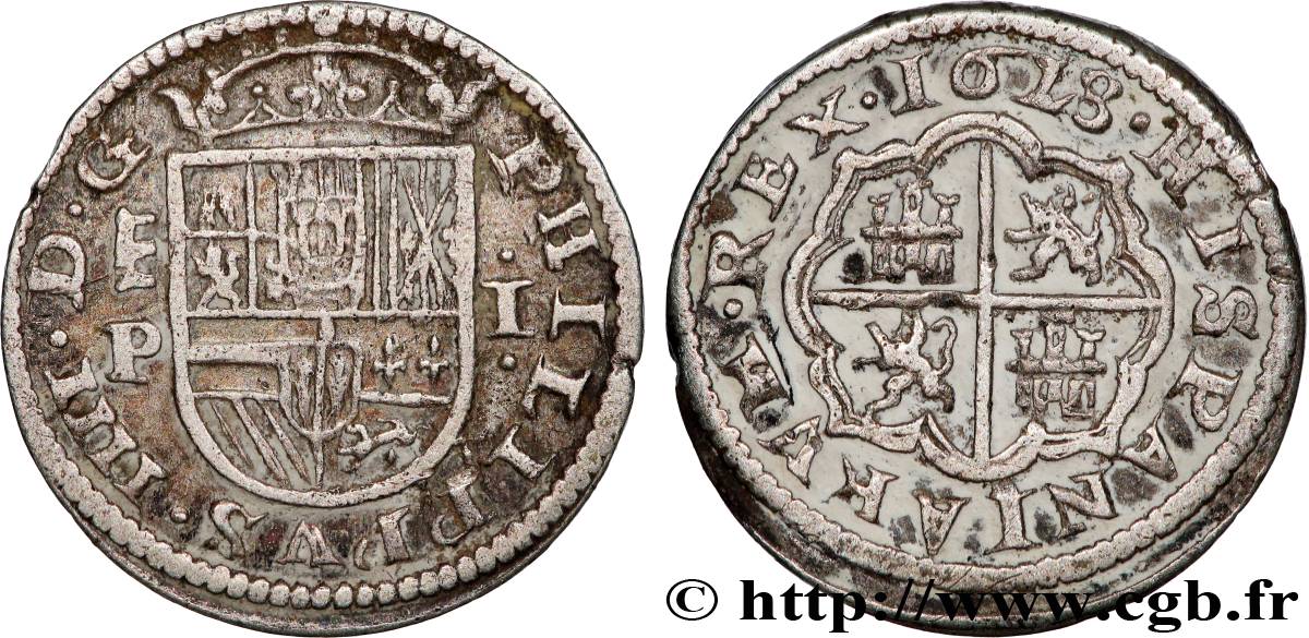 ESPAGNE 1 Real Philippe IV 1623 Ségovie TTB 