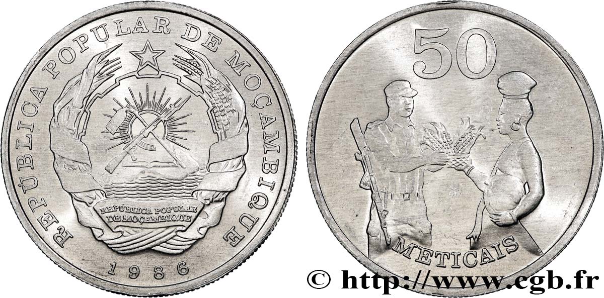 MOZAMBIQUE 50 Meticais 1986  SC 