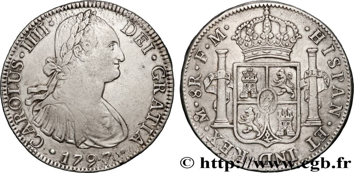 MESSICO - CARLO IV 8 Reales  1797 Mexico BB 