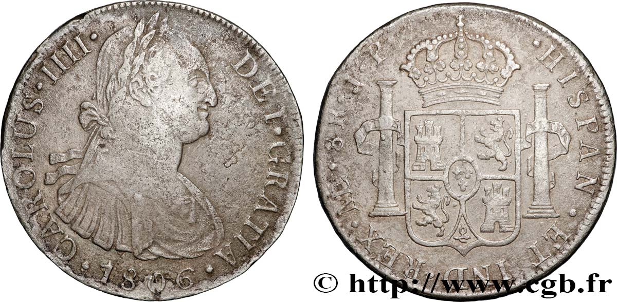 PERÙ - CARLO IV 8 Reales  1806 Lima q.BB 