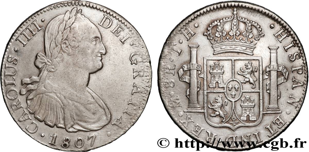 MESSICO - CARLO IV 8 Reales  1807 Mexico BB 