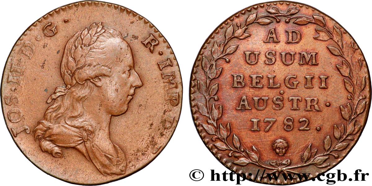 BELGIO - PAESI BASSI AUSTRIACI 2 Liards Joseph II 1782 Bruxelles BB 