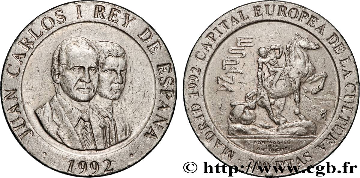 ESPAÑA 200 Pesetas Madrid 1992 capitale européenne de la culture 1992 Madrid EBC 