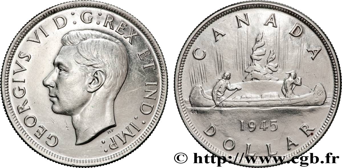 CANADA - GEORGES VI 1 Dollar 1945  SUP 