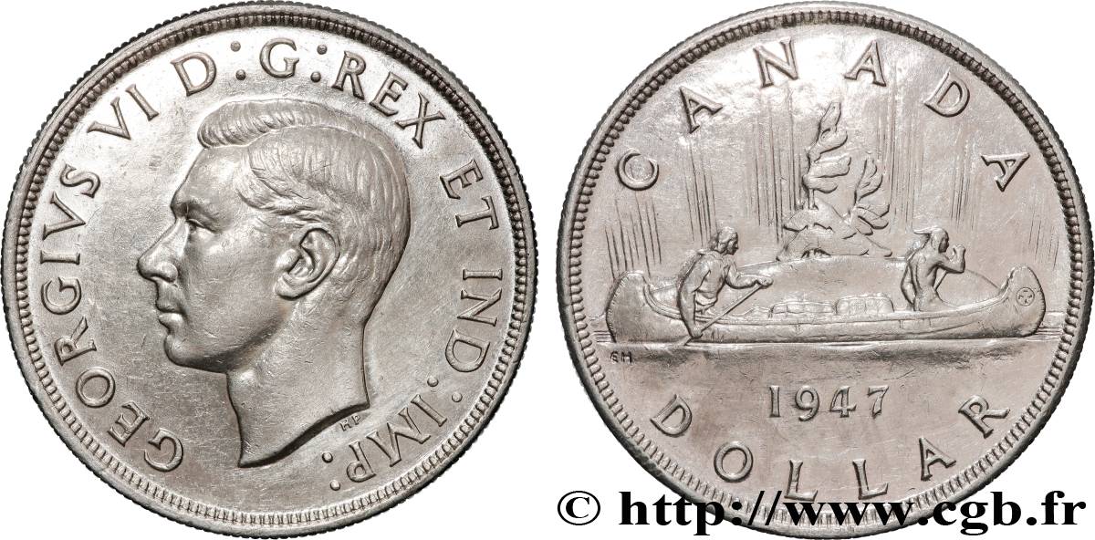 CANADA - GEORGES VI 1 Dollar Georges VI 1947  SUP 