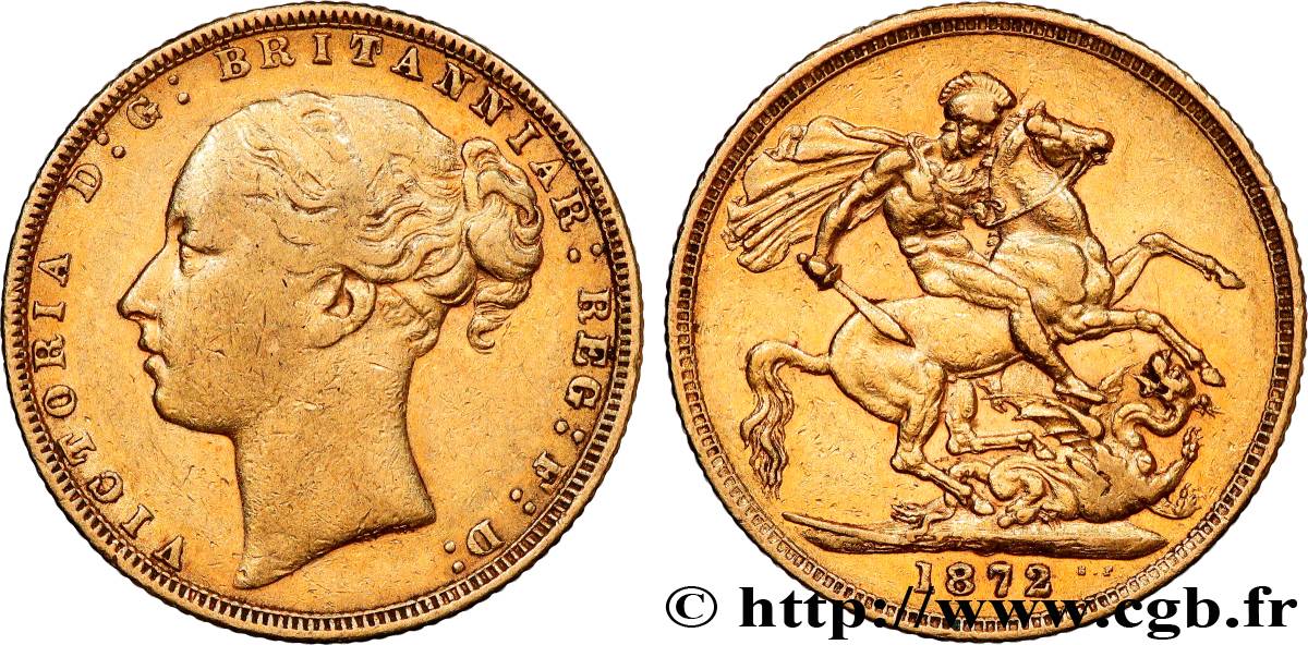 ORO, PALLADIO E PLATINO: INVESTIMENTI 1 Souverain Victoria 1872 Londres BB 