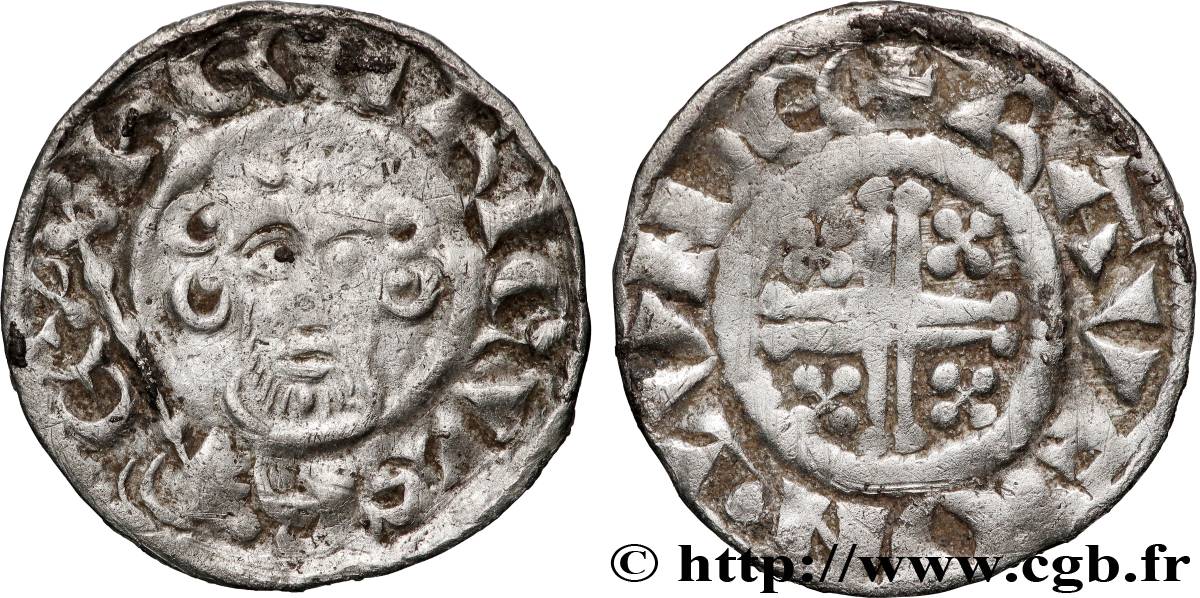 ENGLAND - HENRY II PLANTAGENET Penny dit “short cross” n.d. Londres VF 