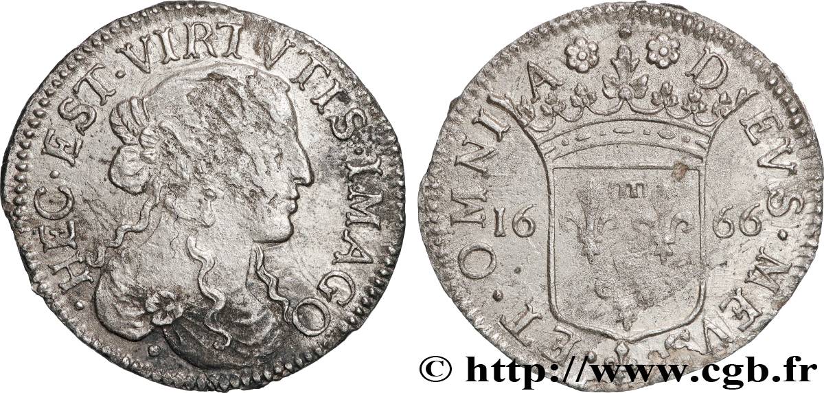 ITALY - LIGURIE - MARQUISAT DE TASSAROLO - LIVIE CENTURIONI OLTREMARINI MALASPINI Douzième d écu ou luigino 1666  VF 