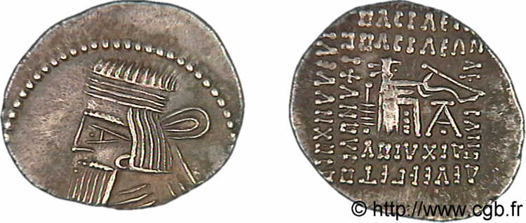 PARTHIE - ROYAUME PARTHE - GOTARZÈS II Drachme SUP