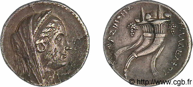 EGIPTO - EGIPTO PTOLEMAICO - PTOLEMEO II PHILADELPHOS Décadrachme MBC