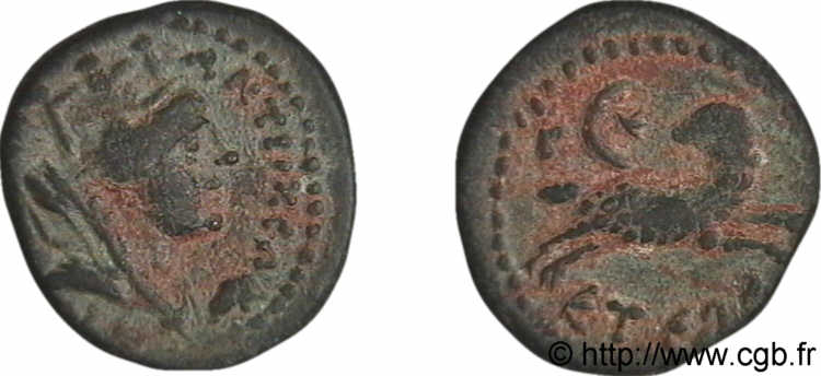 SYRIA - SELEUCIA and PIERIA - ANTIOCHIA - AUGUSTUS Bronze Æ 17 XF
