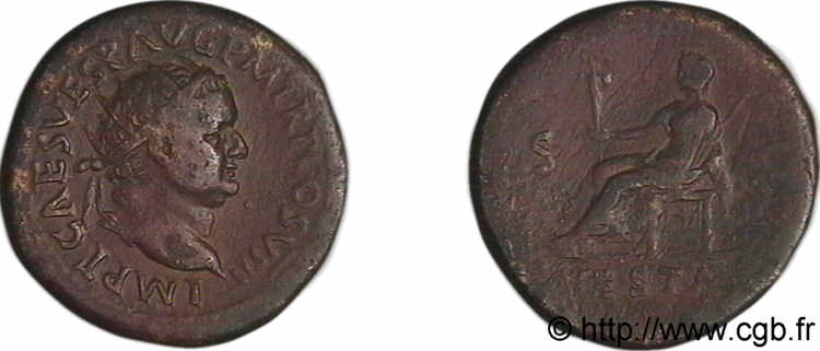 TITO Dupondius, (MB, Æ 28) q.BB/MB