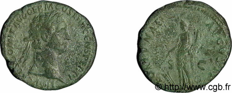 DOMITIANUS As, (MB, Æ 27) XF