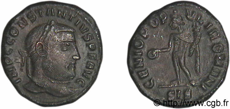 CONSTANTIUS I Quart de follis ou quart de nummus VZ