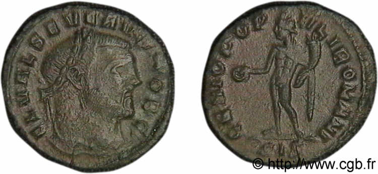 SEVERUS II Quart de follis ou quart de nummus AU