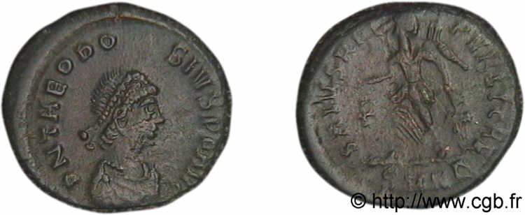 TEODOSIO I Nummus (Æ 4) EBC