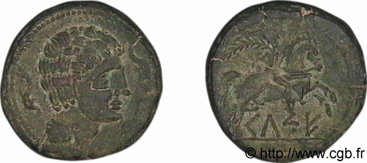 HISPANIA - SEDETANOS - KELSE (Province of Zaragoza - Velilla de Ebro) Unité de bronze, Æ 30 AU