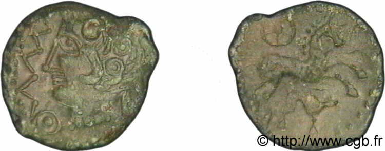 GALLIA - AULERCI EBUROVICES (Regione d Evreux) Bronze au sanglier AU