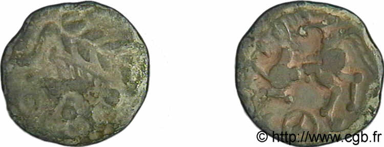 AULERQUES ÉBUROVICES (Région d Évreux) Bronze au sanglier TTB+