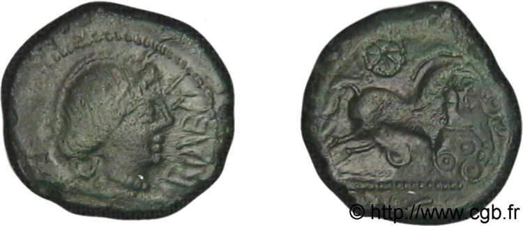 GALLIA BELGICA - MELDI (Regione di Meaux) Bronze ROVECA AU
