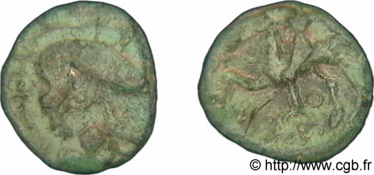 GALLIA BELGICA - AMBIANI (Regione di Amiens) Bronze au sanglier BB