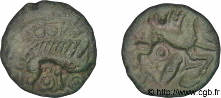 BELLOVAQUES / AMBIANI, Unspecified Bronze au sanglier, BN 8510 q.SPL
