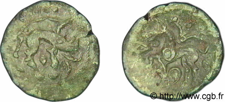 GALLIA BELGICA - AMBIANI (Regione di Amiens) Bronze au sanglier SPL