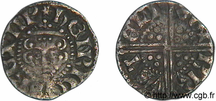 ENGLAND - KINGDOM OF ENGLAND - HENRY III PLANTAGENET Penny dit  long cross , classe 3A c. 1247-1272 Bristol XF