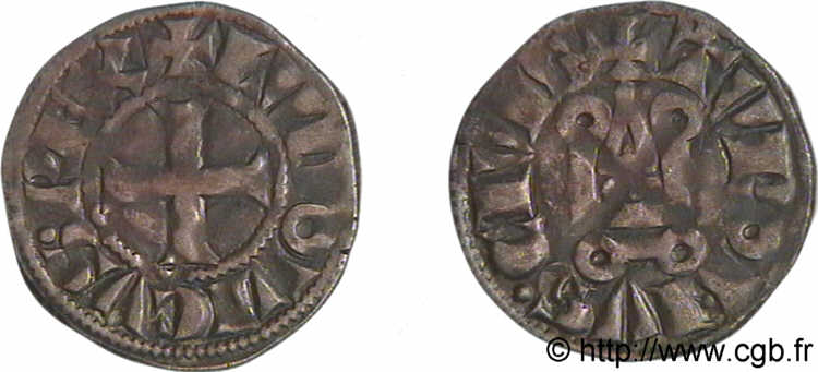LUIS IX  SAINT LOUIS  Denier tournois c. 1245-1270  MBC